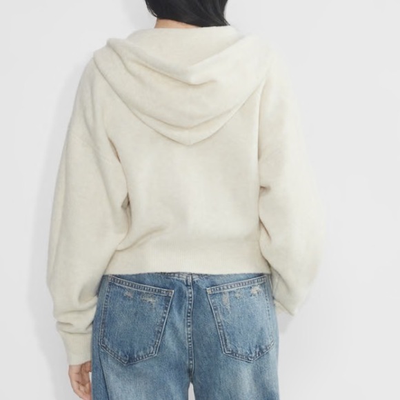 Aritzia TNA color Heather Birch Peyton Zip Hoodie - Picture 5 of 7